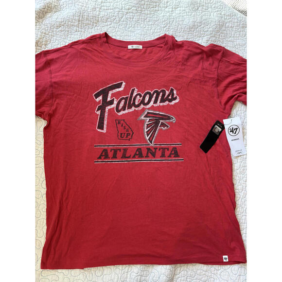 Tops - 47 Brand Women's Atlanta Falcons Red Graphic‎ T-Shirt Size XL #468